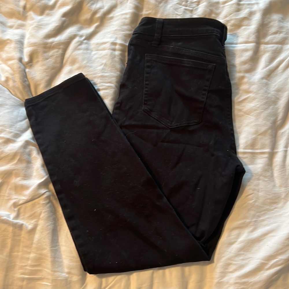 Nili Lotan size 8 black skinny jeans